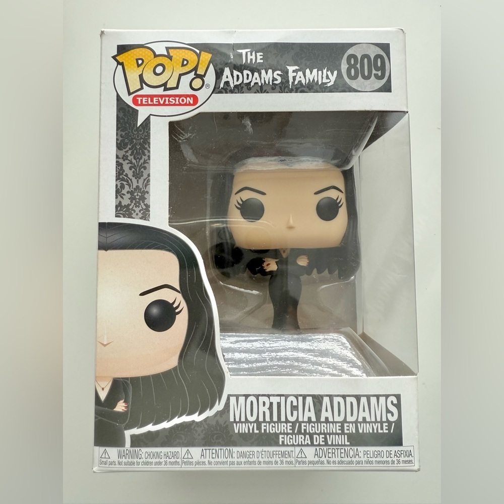 Funko Pop The Addams Family Morticia Figure - Black and White - Picture 2 of 7
